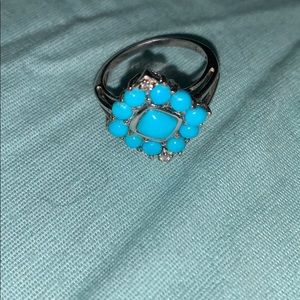 sterling silver sleeping beauty turquoise ring